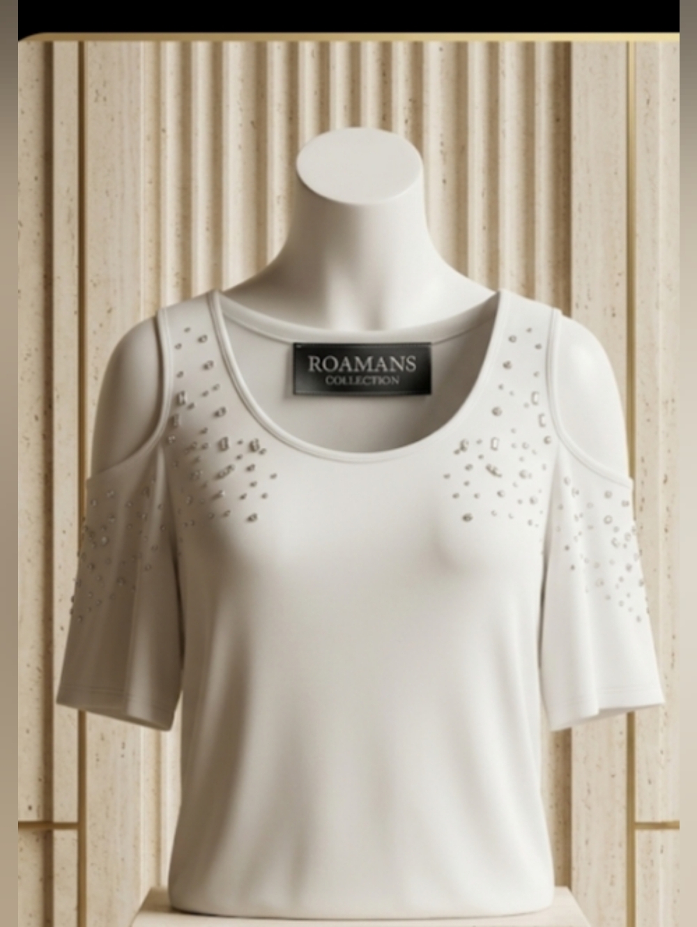 𝖢𝗁𝗂𝖼 𝖱𝗁𝗂𝗇𝖾𝗌𝗍𝗈𝗇𝖾 𝖢𝗈𝗅𝖽-𝖲𝗁𝗈𝗎𝗅𝖽𝖾𝗋 𝖳𝗎𝗇𝗂c/𝖬𝗂𝗇𝗂𝖣RESS - Picture 3 of 9